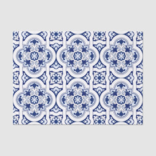 Portugiesisch-blaue Fliese Seidenpapier