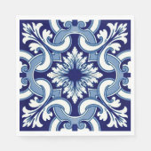 Portugiesisch-blaue Fliese Serviette (Vorderseite)