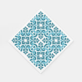 Portugiesisch-blaue Fliese Serviette (Ecke)