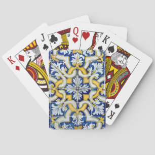 Portugiesisch-blaue Fliese Spielkarten