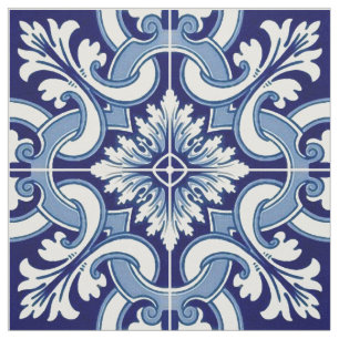 Portugiesisch-blaue Fliese Stoff