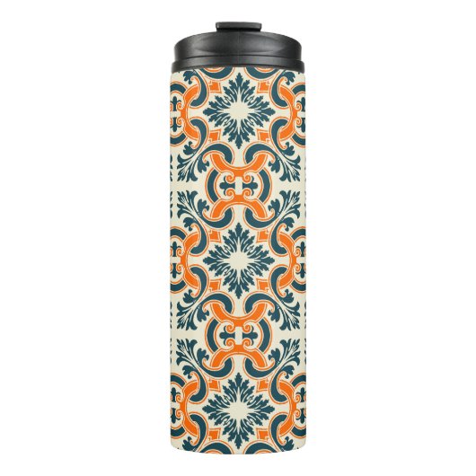 Portugiesisch-blaue Fliese Thermosbecher (Vorderseite)