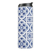 Portugiesisch-blaue Fliese Thermosbecher (Nach links gedreht)