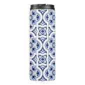 Portugiesisch-blaue Fliese Thermosbecher (Rückseite)