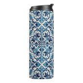 Portugiesisch-blaue Fliese Thermosbecher (Nach links gedreht)