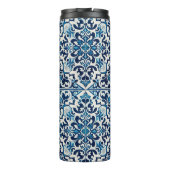 Portugiesisch-blaue Fliese Thermosbecher (Rückseite)