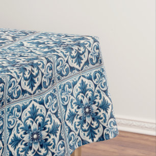 Portugiesisch-blaue Fliese Tischdecke