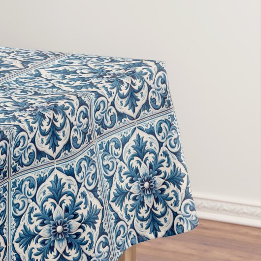 Portugiesisch-blaue Fliese Tischdecke (Beispiel)