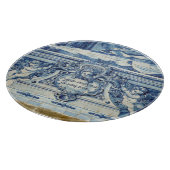 Portugiesisch blaue Fliesen mit zwei Engeln Schneidebrett (Ecke)