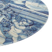 Portugiesisch blaue Fliesen mit zwei Engeln Schneidebrett (Ecke)