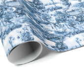 Portugiesisch-blaue Fliesen-Romantikmuster Geschenkpapier (Rolleneckpunkt)