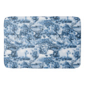 Portugiesisch-blaue Fliesen romantisches Szenemust Badematte (Vorderseite)