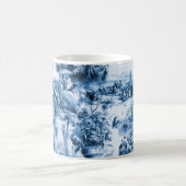 Portugiesisch-blaue Fliesen romantisches Szenemust Kaffeetasse (Mittel)