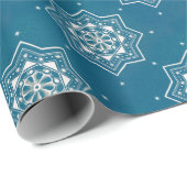 Portugiesisch-Blauer Azulejos-Muster Geschenkpapier (Rolleneckpunkt)