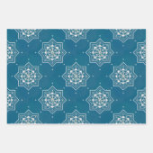 Portugiesisch-Blauer Azulejos-Muster Geschenkpapier Set (Vorderseite 3)