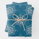 Portugiesisch-Blauer Azulejos-Muster Geschenkpapier Set (Beispiel)