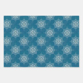 Portugiesisch-Blauer Azulejos-Muster Geschenkpapier Set (Vorderseite 2)