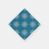 Portugiesisch-Blauer Azulejos-Muster Serviette (Ecke)