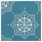 Portugiesisch-Blauer Azulejos-Muster Stoff (Nahaufnahme)