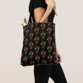 Portugiesisch blühendes Herzmuster Tasche (Von Nahem)