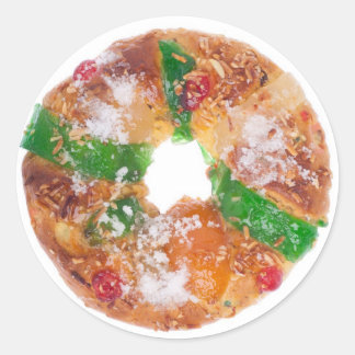 Portugiesisch Bolo Rei Runder Aufkleber
