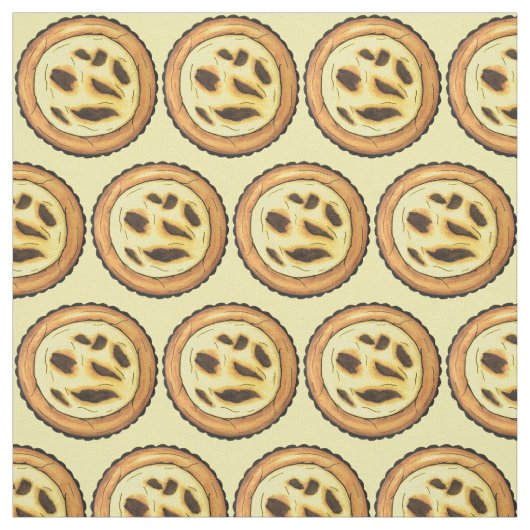 Portugiesisch Custard Egg Tart Pastéis de Nata Foo Stoff (Muster)