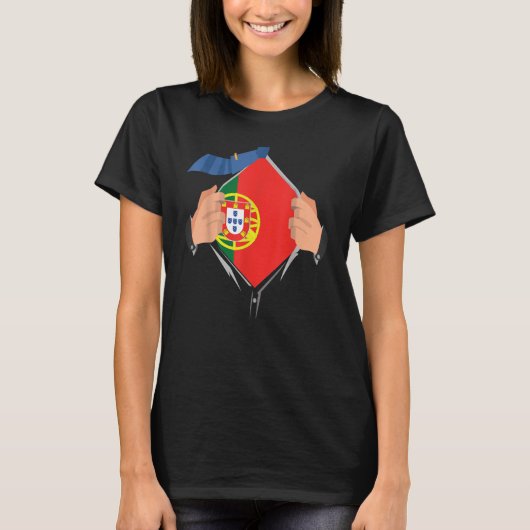 Portugiesisch-Flagge T-Shirt (Vorderseite)