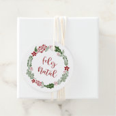 Portugiesisch frohe Weihnachten, Feliz Natal, Cust Geschenkanhänger (Beispiel)