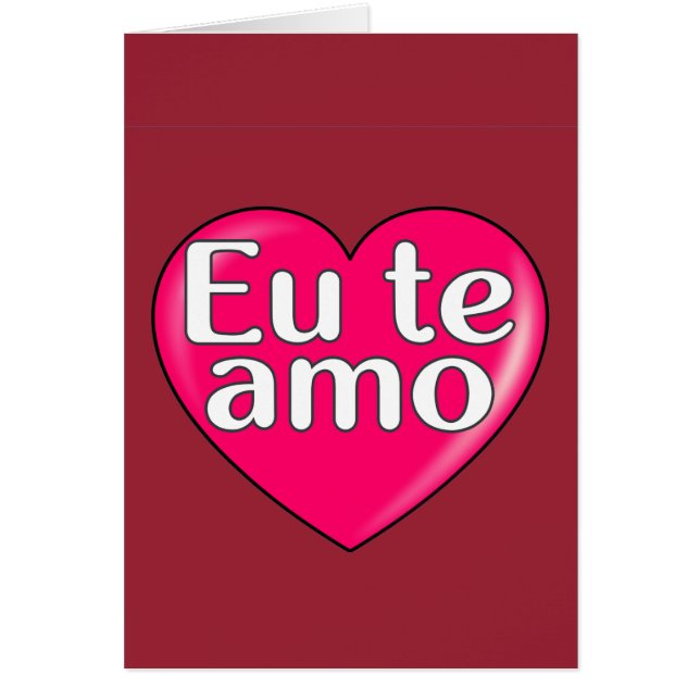 Portugiesisch - Ich Liebe Sie (Vorne)