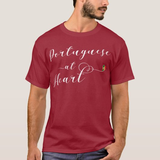 Portugiesisch im Herzen Portugals T-Shirt (Vorderseite)