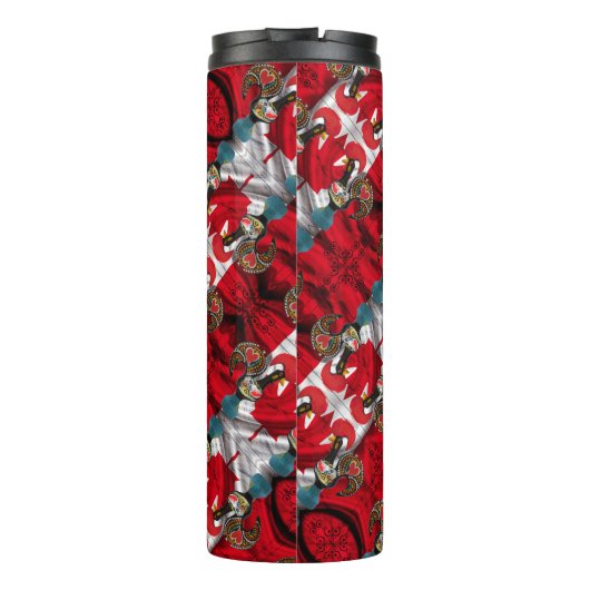 Portugiesisch-Kanadisch Thermosbecher (Rückseite)