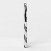 Portugiesisch-Kobelstein Schwarz-Weiß-Wellen Case-Mate iPhone Hülle (Hinten/Links)