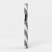 Portugiesisch-Kobelstein Schwarz-Weiß-Wellen Case-Mate iPhone Hülle (Hinten/Rechts)