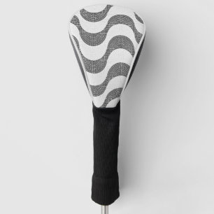 Portugiesisch-Kobelstein Schwarz-Weiß-Wellen Golf Headcover