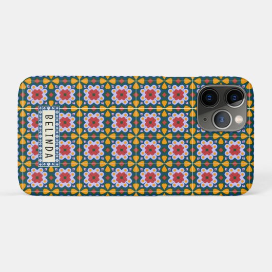 Portugiesisch-Lissabon-Haus-Fliesen oder Azulejos Case-Mate iPhone Hülle (Rückseite (Horizontal))