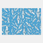 Portugiesisch Lissabon Sardines Pattern Azulejos B Geschenkpapier Set (Vorderseite 3)