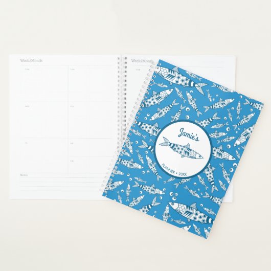 Portugiesisch Lissabon Sardines Pattern Azulejos B Planer (Anzeige)