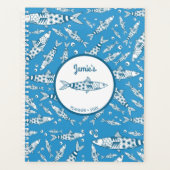 Portugiesisch Lissabon Sardines Pattern Azulejos B Planer (Vorderseite)