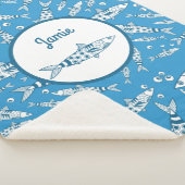 Portugiesisch Lissabon Sardines Pattern Azulejos B Sherpadecke (3/4)