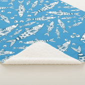 Portugiesisch Lissabon Sardines Pattern Azulejos B Sherpadecke (3/4)