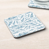 Portugiesisch Lissabon Sardines Pattern Azulejos W Getränkeuntersetzer (Linke Seite)