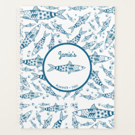 Portugiesisch Lissabon Sardines Pattern Azulejos W Planer