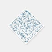 Portugiesisch Lissabon Sardines Pattern Azulejos W Serviette (Ecke)