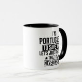 Portugiesisch Lustig Tasse (VorderseiteRechts)