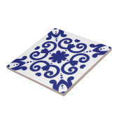 Portugiesisch Mediterran Blau Weiß stilvoll Fliese (Seite)