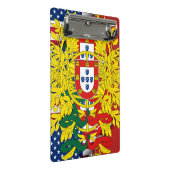 Portugiesisch Mini Klemmbrett (Schrägansicht)
