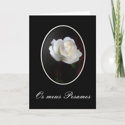 Portugiesisch: Pesames/Condolencias Karte (Vorderseite)
