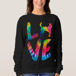 Portugiesisch Podengo Pequeno Gefärbte Krawatte Li Sweatshirt