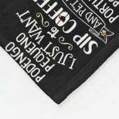 Portugiesisch Podengo Pequeno Geschenk Sift Kaffee Fleecedecke (Ecke)