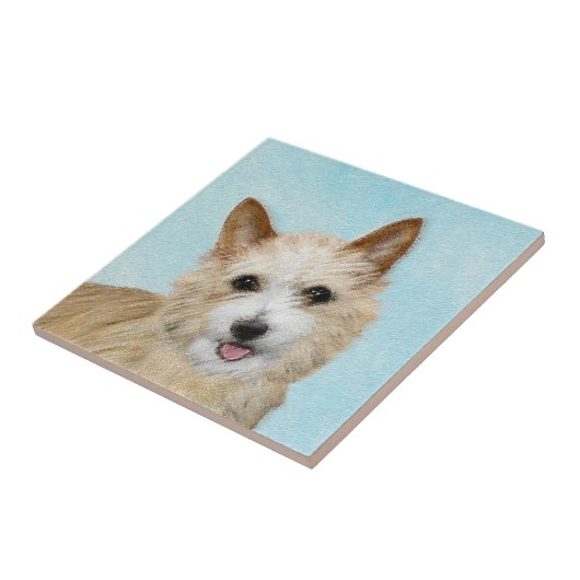 Portugiesisch Podengo Pequeno Malerei - Originelle Fliese (Seite)